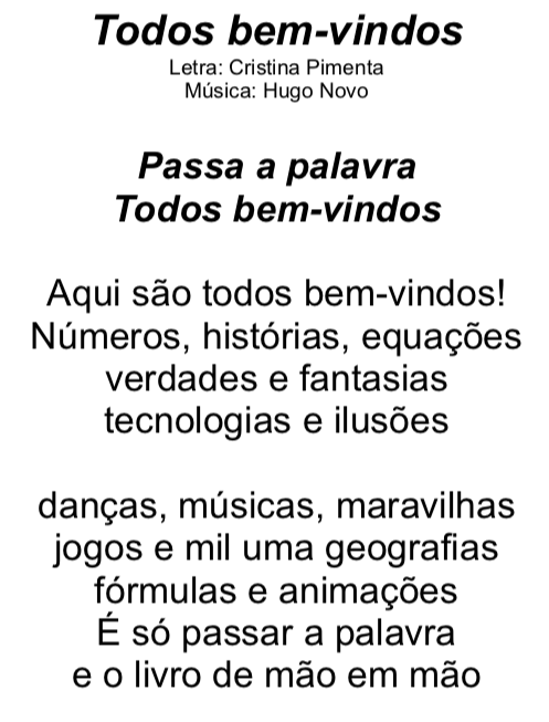 Attachment Todos bem-vindos_TrechoMusical_letra autoria MCristinaPimenta_Música manual Educação Musical 2015_ Play 5, Porto Editora_MariaCristinaPimenta.png